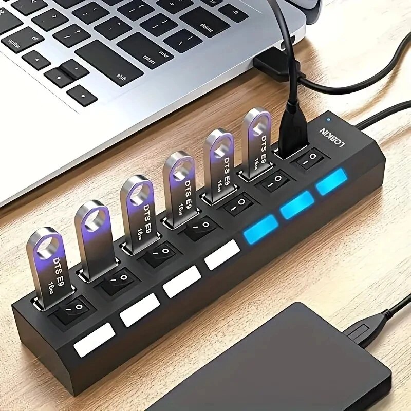 Desk Setup Usb Hub - High Speed 4/7 Ports USB HUB