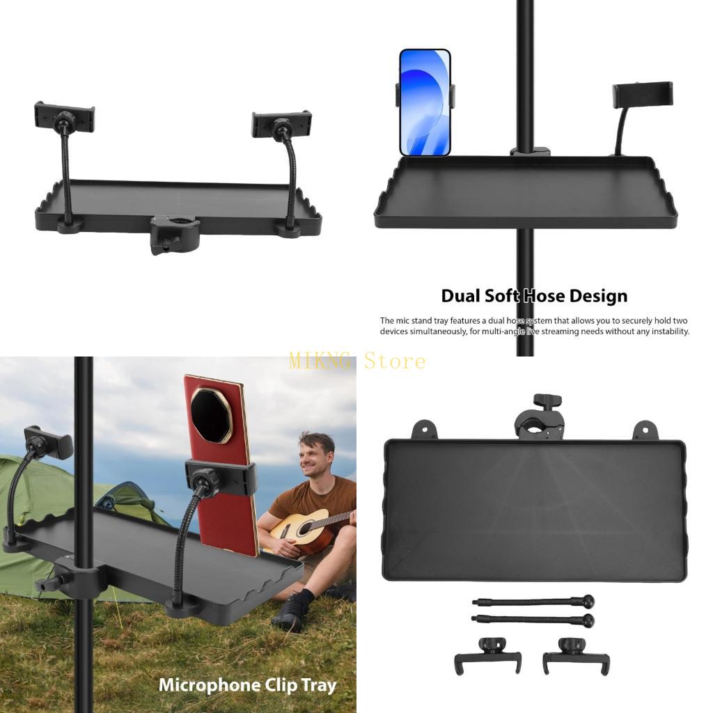 Desk Setup Creator - Desk Microphone Clip Tray for Phone
