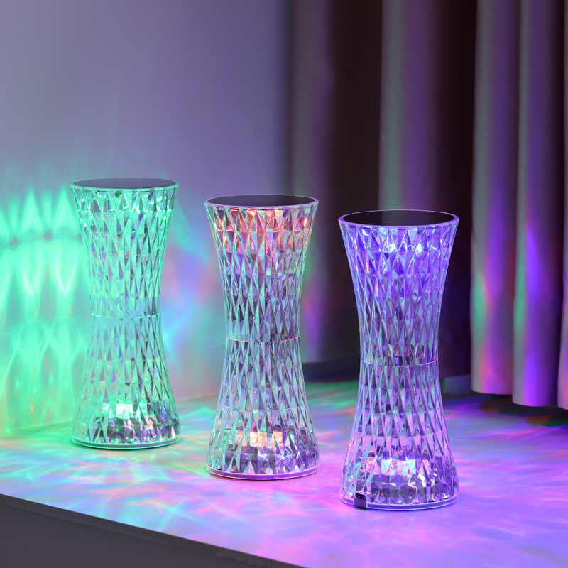 Led Desk Light Usb - Crystal Bedside Table Lamps Xmas Acrylic