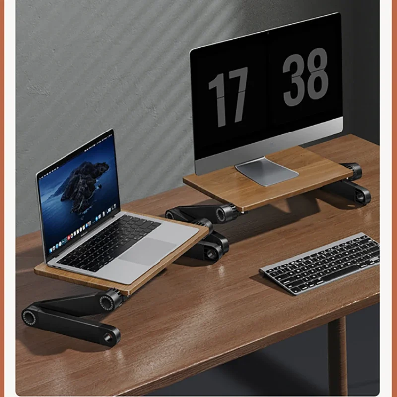 Monitor Riser Wood - Solid Wood Laptop Height Stand Adjustable