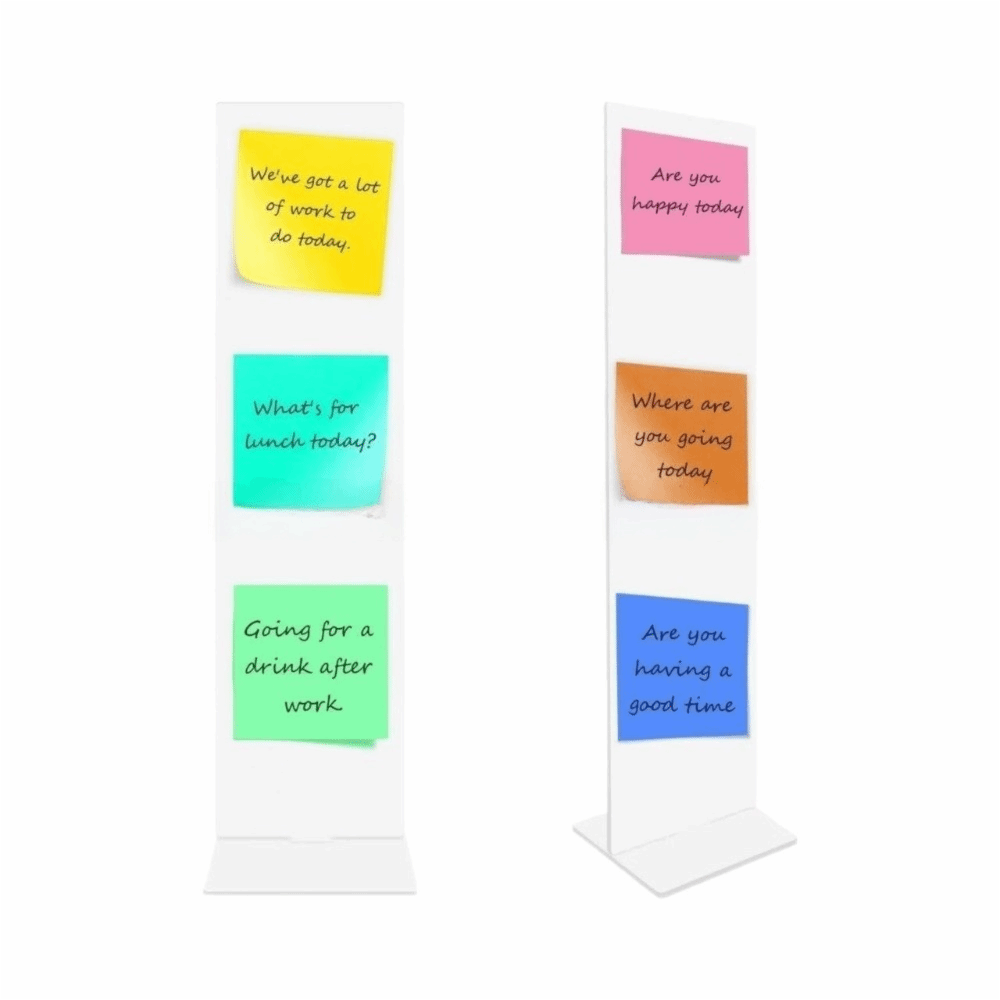 Sticky Memo Holder - Acrylic Memo Message Board Clear Detachable