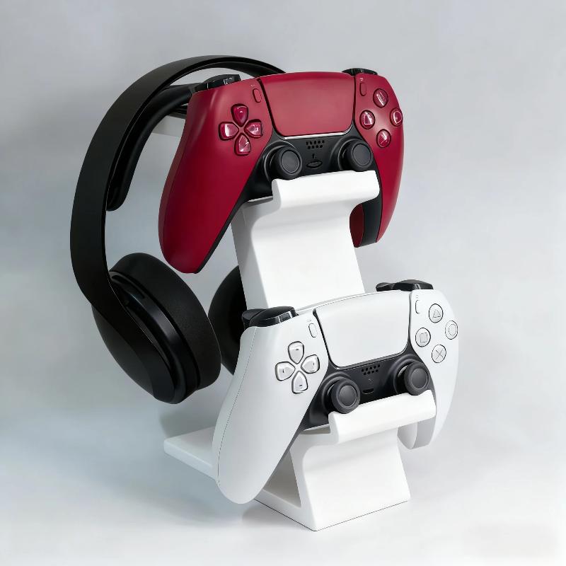 Gaming Setup Desk - ●3-in-1 Controller Stand For Desk With