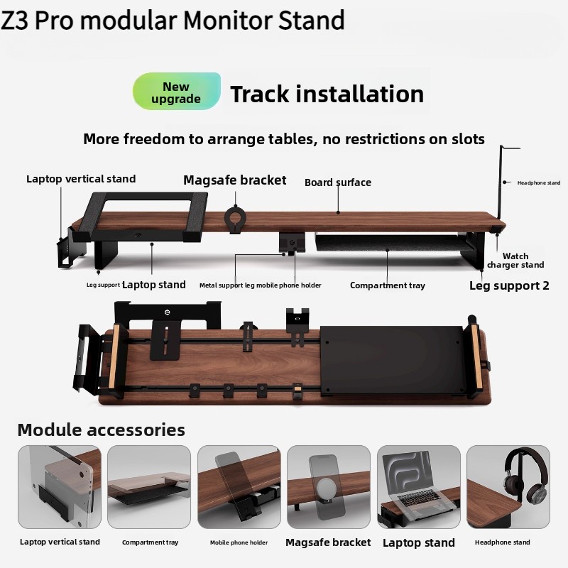 Monitor Riser Wood - Z3 Pro Modular Monitor Riser Solid
