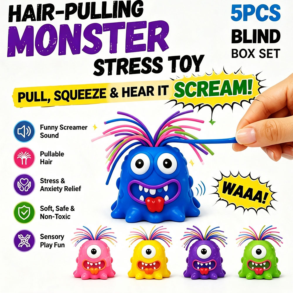 Desk Setup Gifts - Viral Screaming Monster Hair Pulling Sound