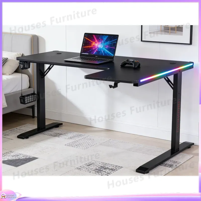 Desk Setup Gaming Pc - Large 160cm Gaming Desk with LED