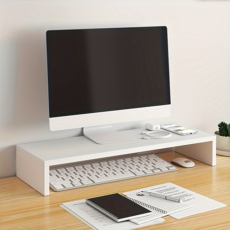 Monitor Riser Wood - Spacious Wooden Monitor Stand Elevating Computer