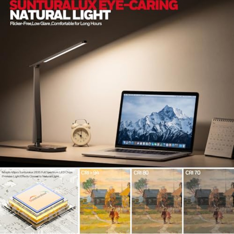 LED Desk Lamp for Home Office, - огляд і ціна Led Desk Light Usb