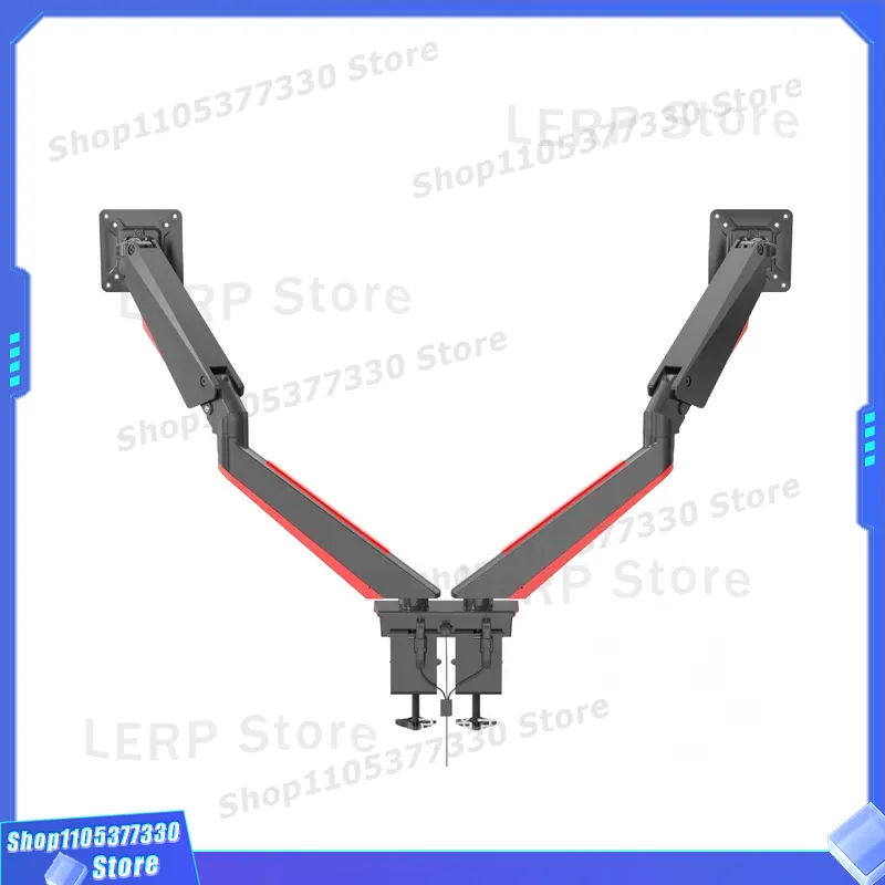 Aluminum Dual Monitor Arm 15 t - огляд і ціна Dual Monitor Desk Setup