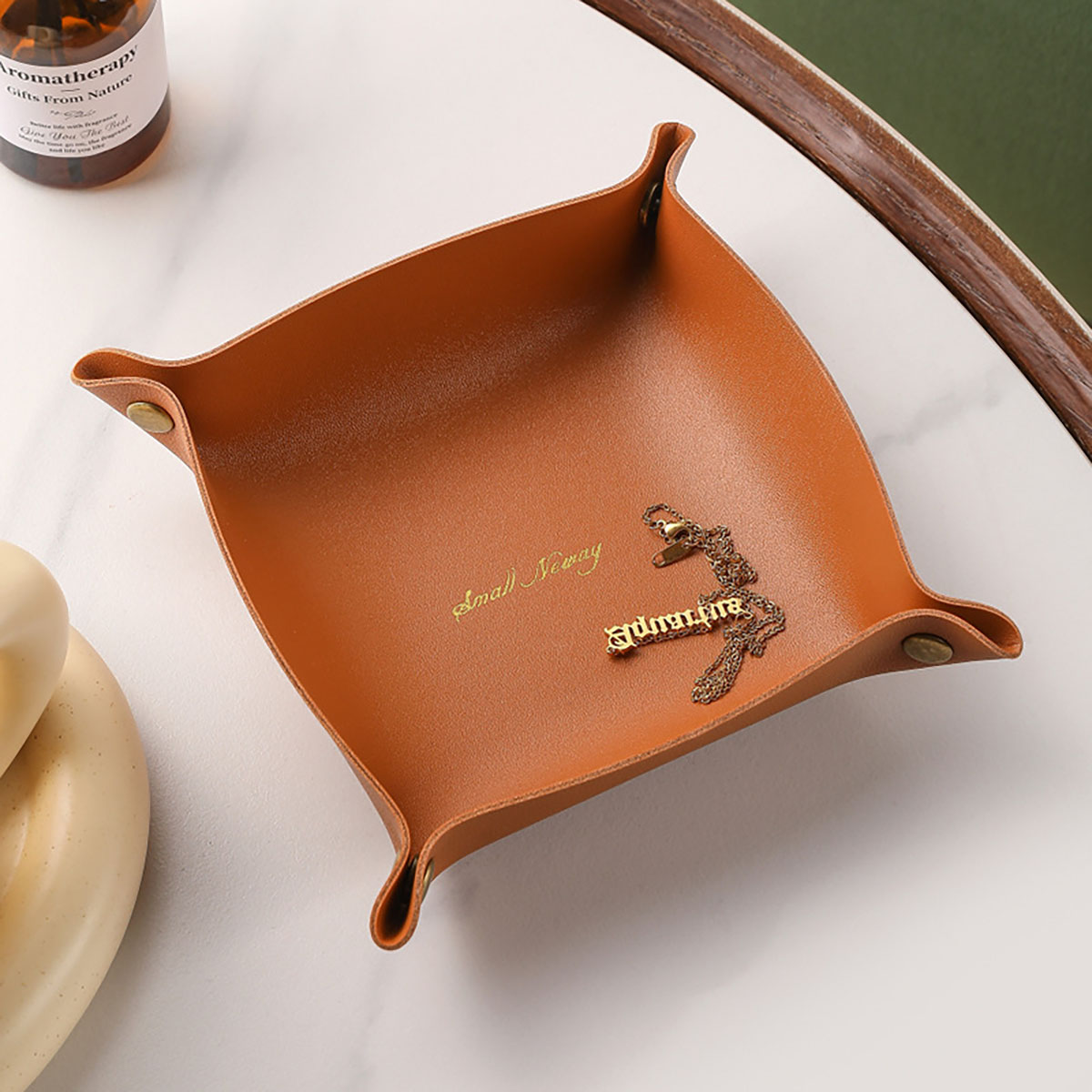 Nordic Style Leather Storage T - огляд і ціна Cable Box Organizer