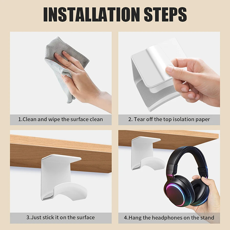 Universal Headphone Stand Adhe - огляд і ціна Gaming Setup Desk