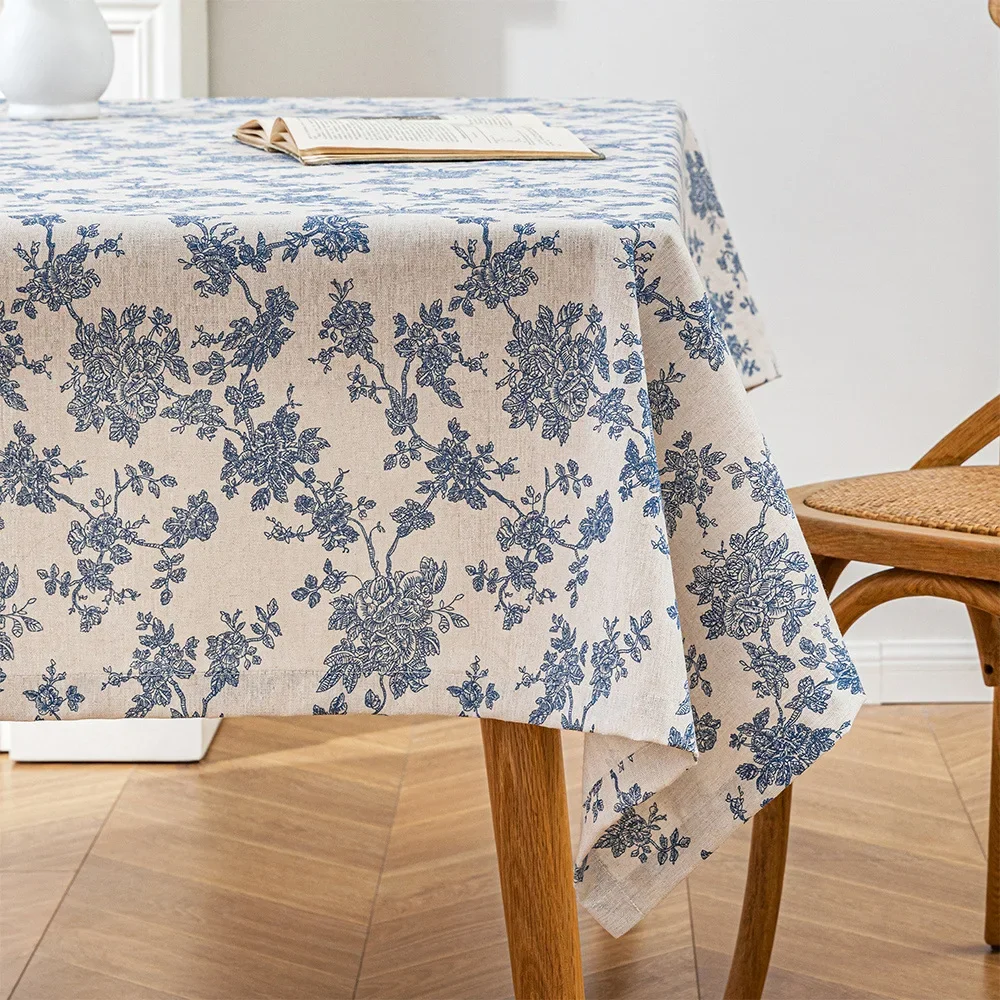 Ins Floral Tablecloths Retro C - огляд і ціна Desk Setup Background