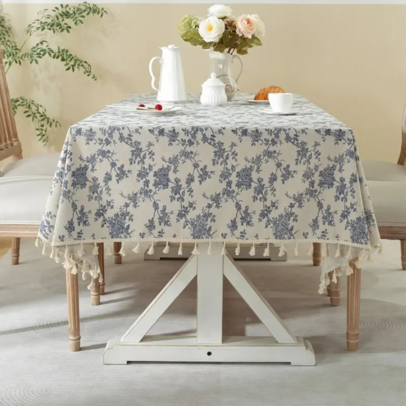 Ins Floral Tablecloths Retro C - огляд і ціна Desk Setup Background