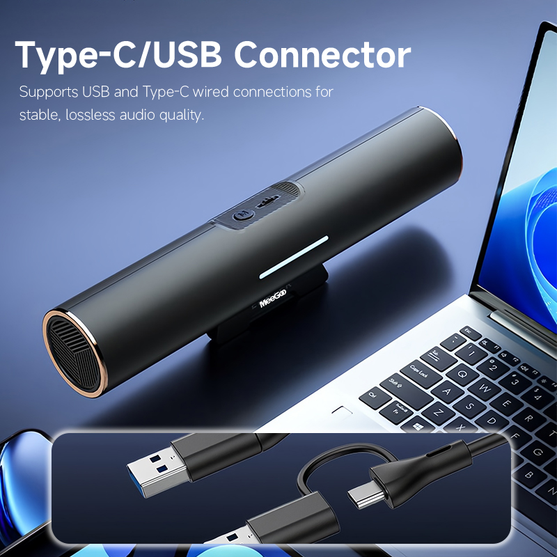 MeeGoo Clip-on Bluetooth Speak - огляд і ціна Dual Monitor Desk Setup