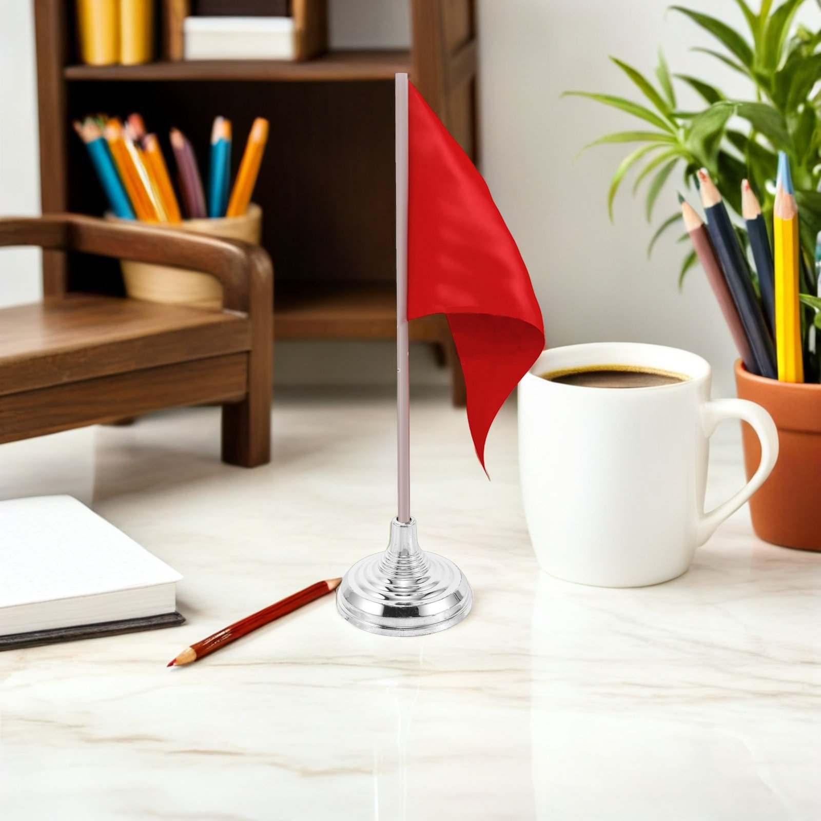 12Pcs Silver Mini Desk Flag St - огляд і ціна Desk Setup Table