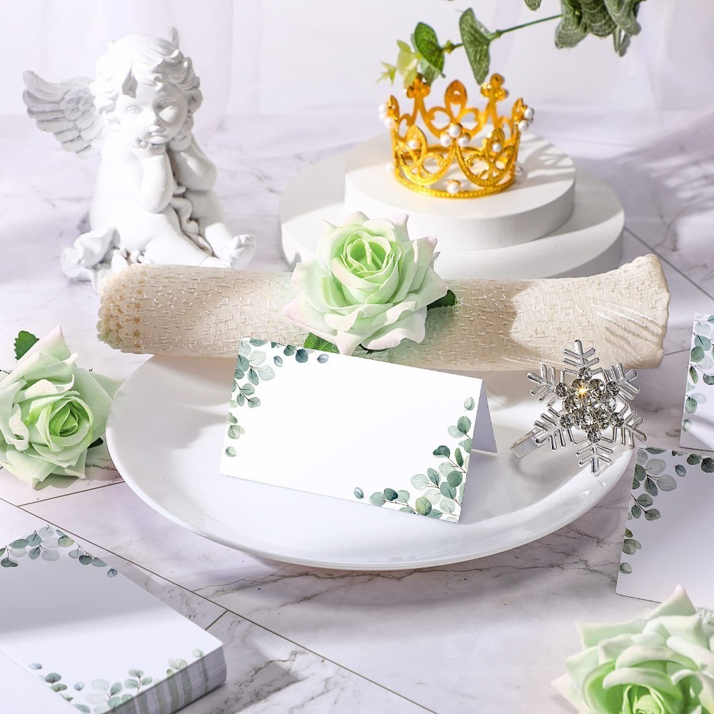 50pcs Blank Green Leaf Table P - огляд і ціна Desk Setup Green