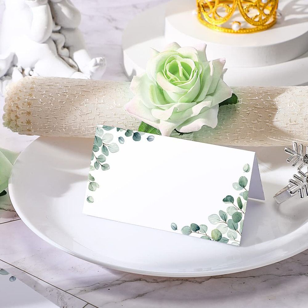 50pcs Blank Green Leaf Table P - огляд і ціна Desk Setup Green