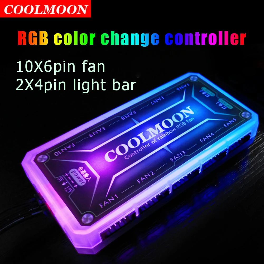 COOLMOON ARGB Controller 12V 5 - огляд і ціна Desk Setup Usb Hub