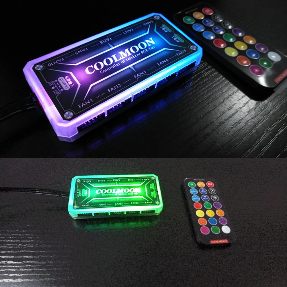 COOLMOON ARGB Controller 12V 5 - огляд і ціна Desk Setup Usb Hub