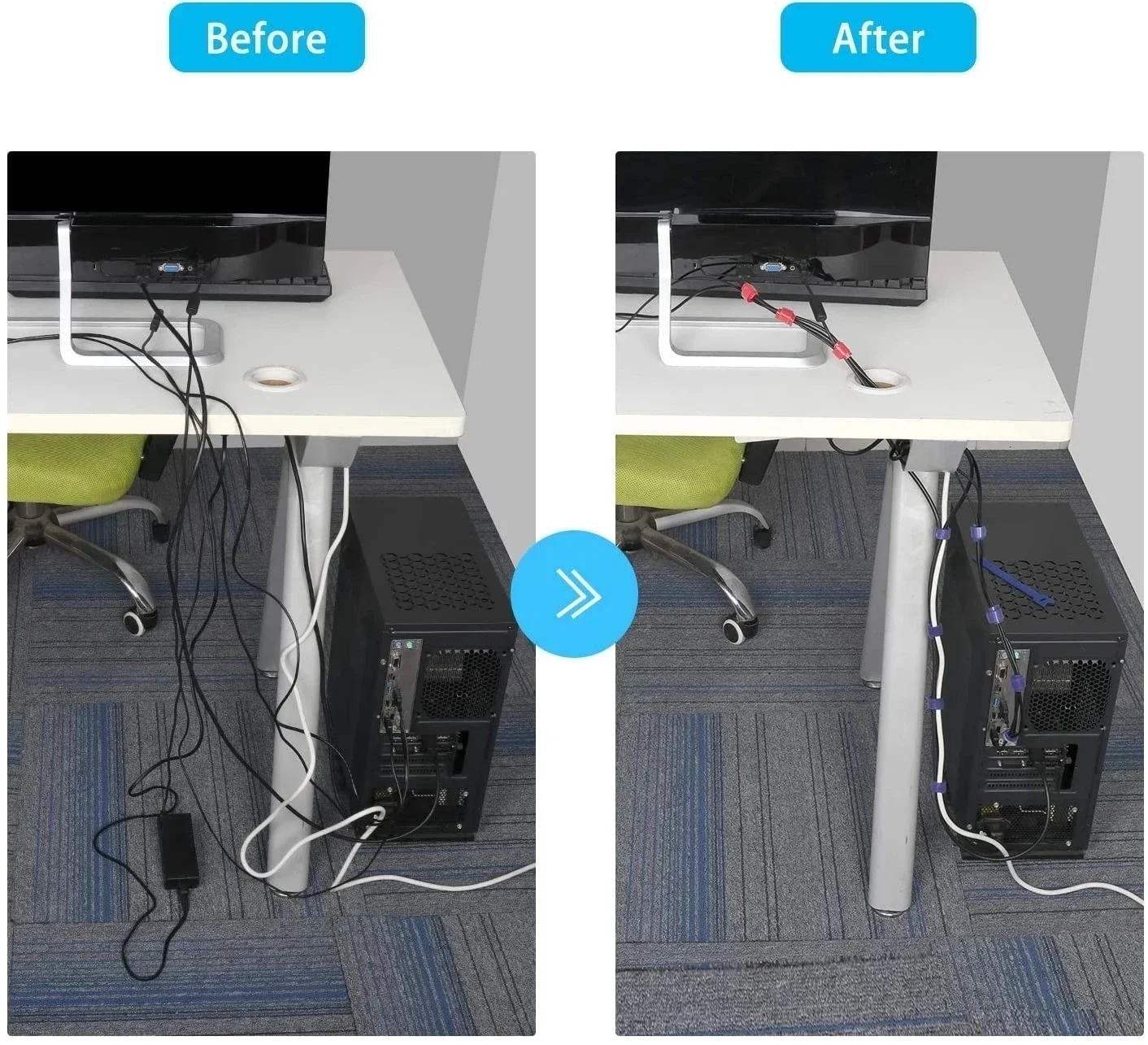 10/30/50PCS USB Cable Organize - огляд і ціна Cable Box Organizer