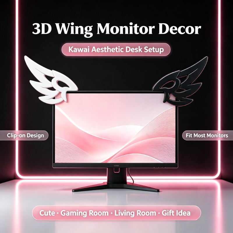 Kawaii 3D Wing Decor for Compu - огляд і ціна Desk Setup Gifts