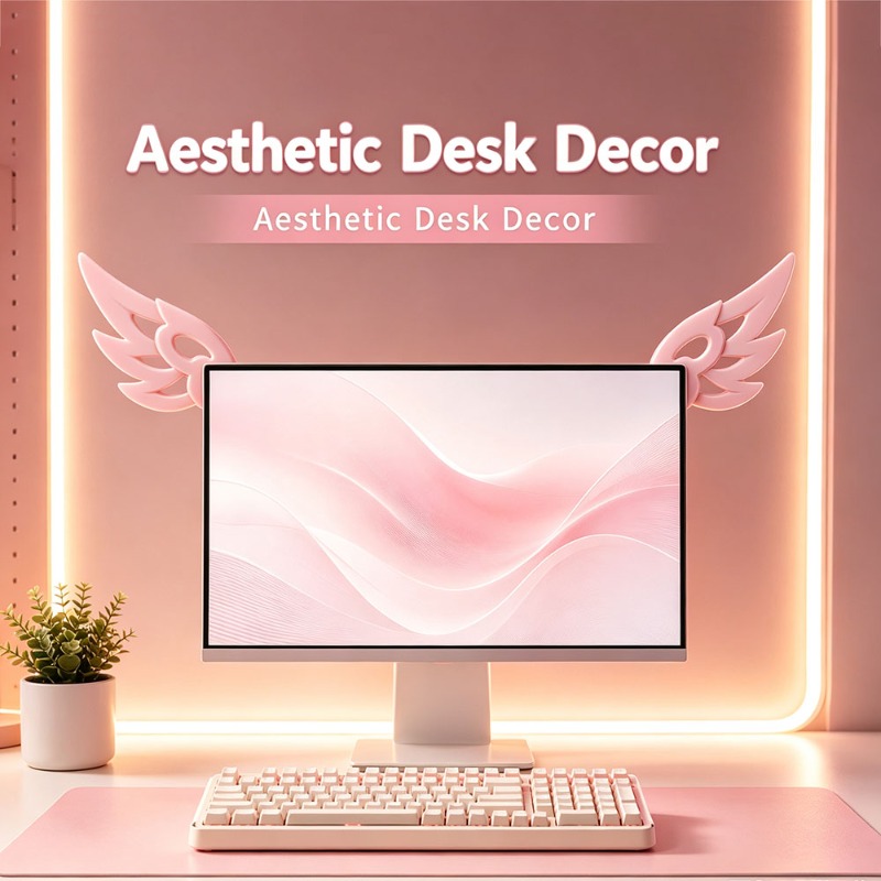 Kawaii 3D Wing Decor for Compu - огляд і ціна Desk Setup Gifts