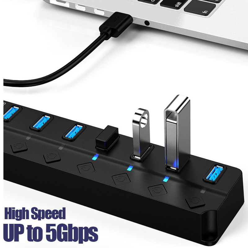 7 In 1 USB 3.0 Hub Multi USB S - огляд і ціна Desk Setup Usb Hub