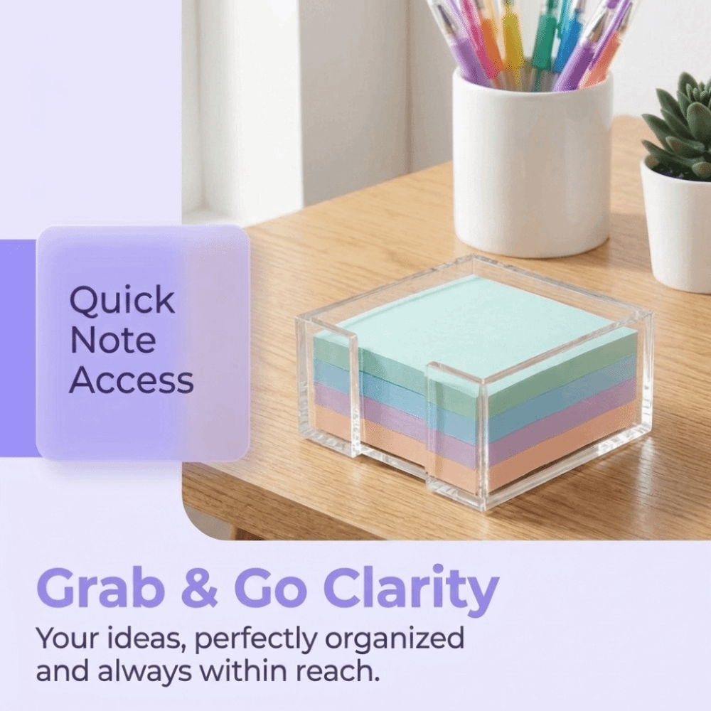 Transparent Sticky Note Holder - огляд і ціна Sticky Memo Holder
