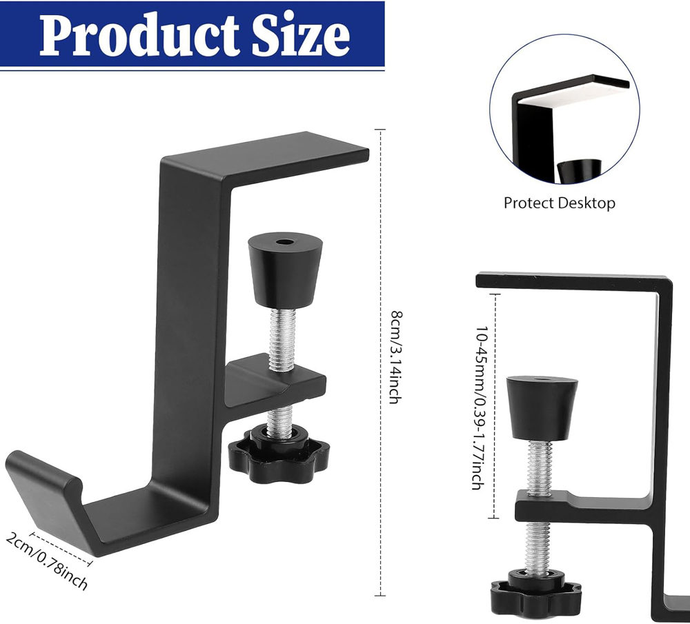 Aluminum Alloy Headphone Hook  - огляд і ціна Gaming Setup Desk