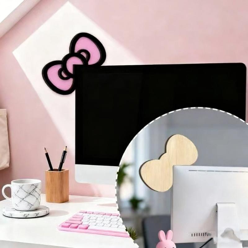 New 1/2Pcs Wooden Bowknot PC A - огляд і ціна Gaming Setup Desk