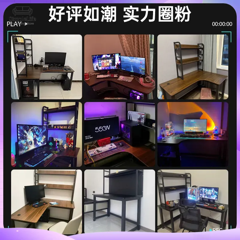 Corner Gaming Desk Computer De - огляд і ціна Dual Monitor Desk Setup