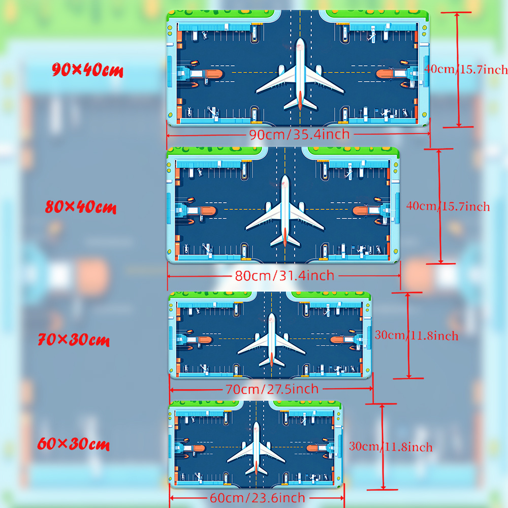 Airplane Runway Mouse Pad Larg - огляд і ціна Desk Setup Gaming Pc