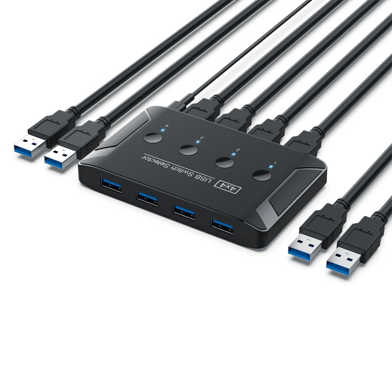 4 In 4 Out KVM USB3.0 Switch S - огляд і ціна Desk Setup Usb Hub