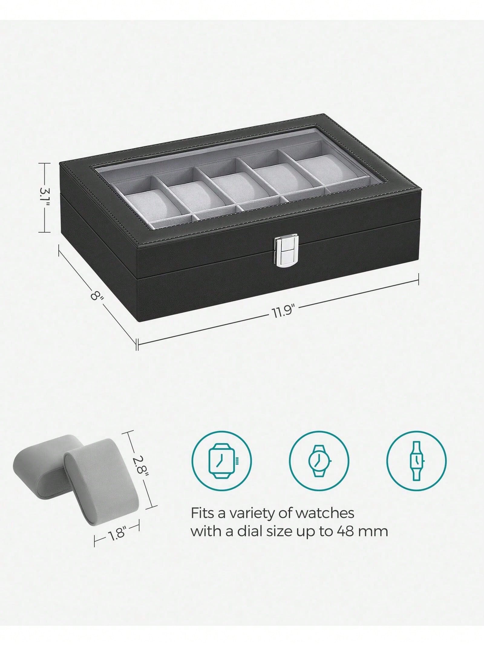 12-Slot Lockable Watch Box wit - огляд і ціна Cable Box Organizer