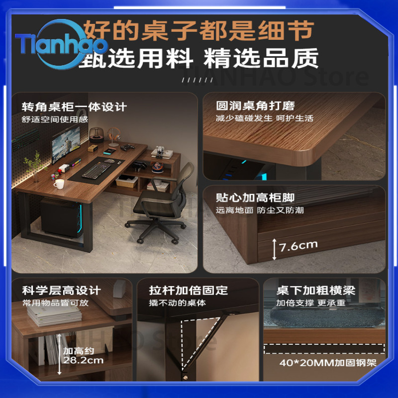 L Shaped Gaming Desk with Book - огляд і ціна Dual Monitor Desk Setup