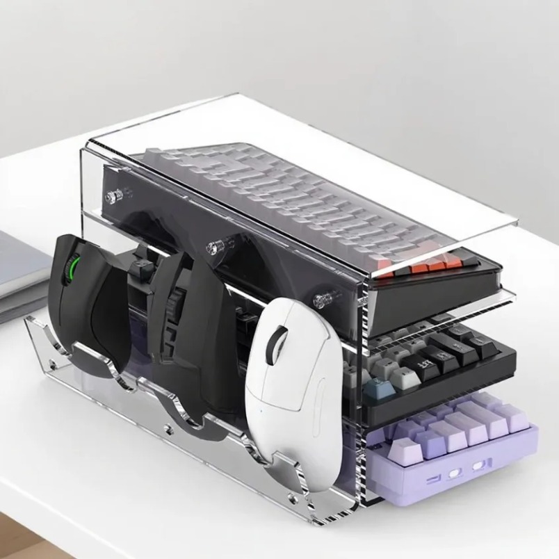Keyboard Stand 3 Tier Acrylic  - огляд і ціна Gaming Setup Desk