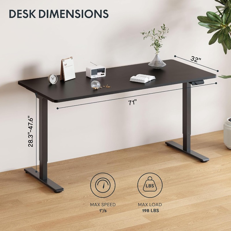 FLEXISPOT Electric Standing De - огляд і ціна Dual Monitor Desk Setup
