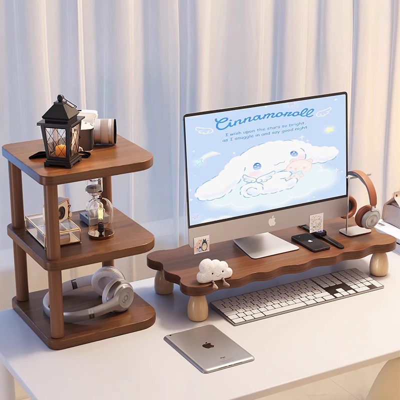 Adjustable Monitor Riser Deskt - огляд і ціна Monitor Riser Wood
