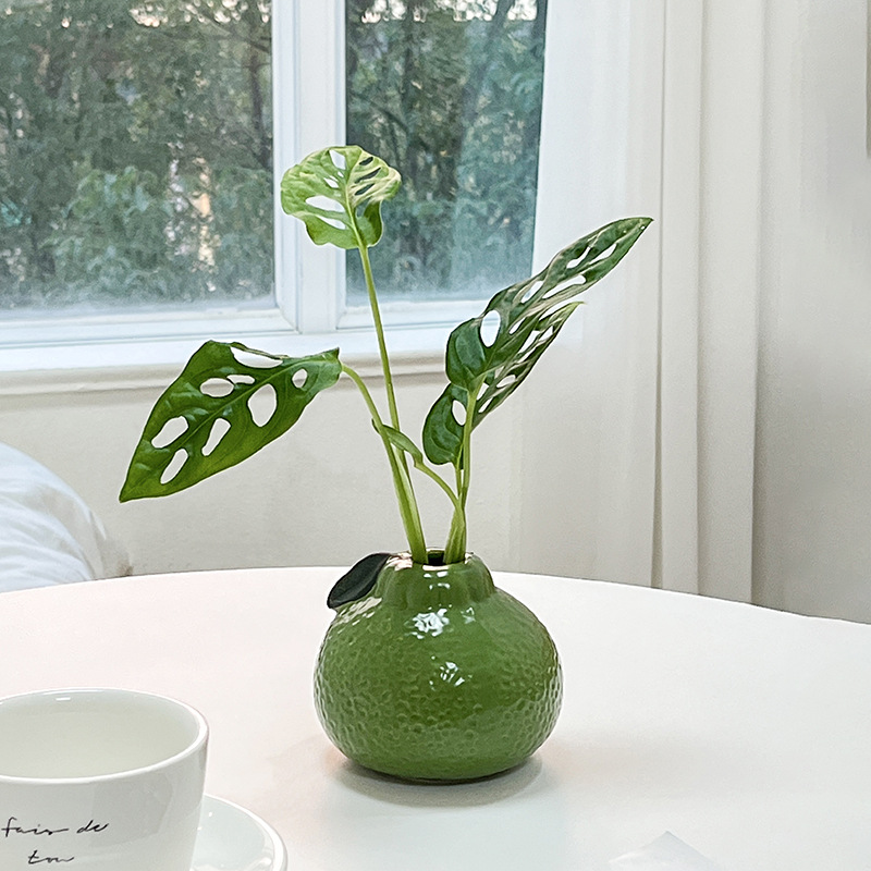 Plastic Vase, Green-Orange Vas - огляд і ціна Desk Setup Green