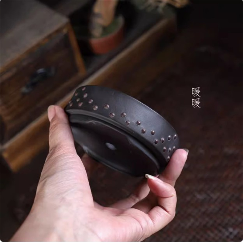 Ceramic Round Bonsai Pot, Drum - огляд і ціна Desk Setup Green