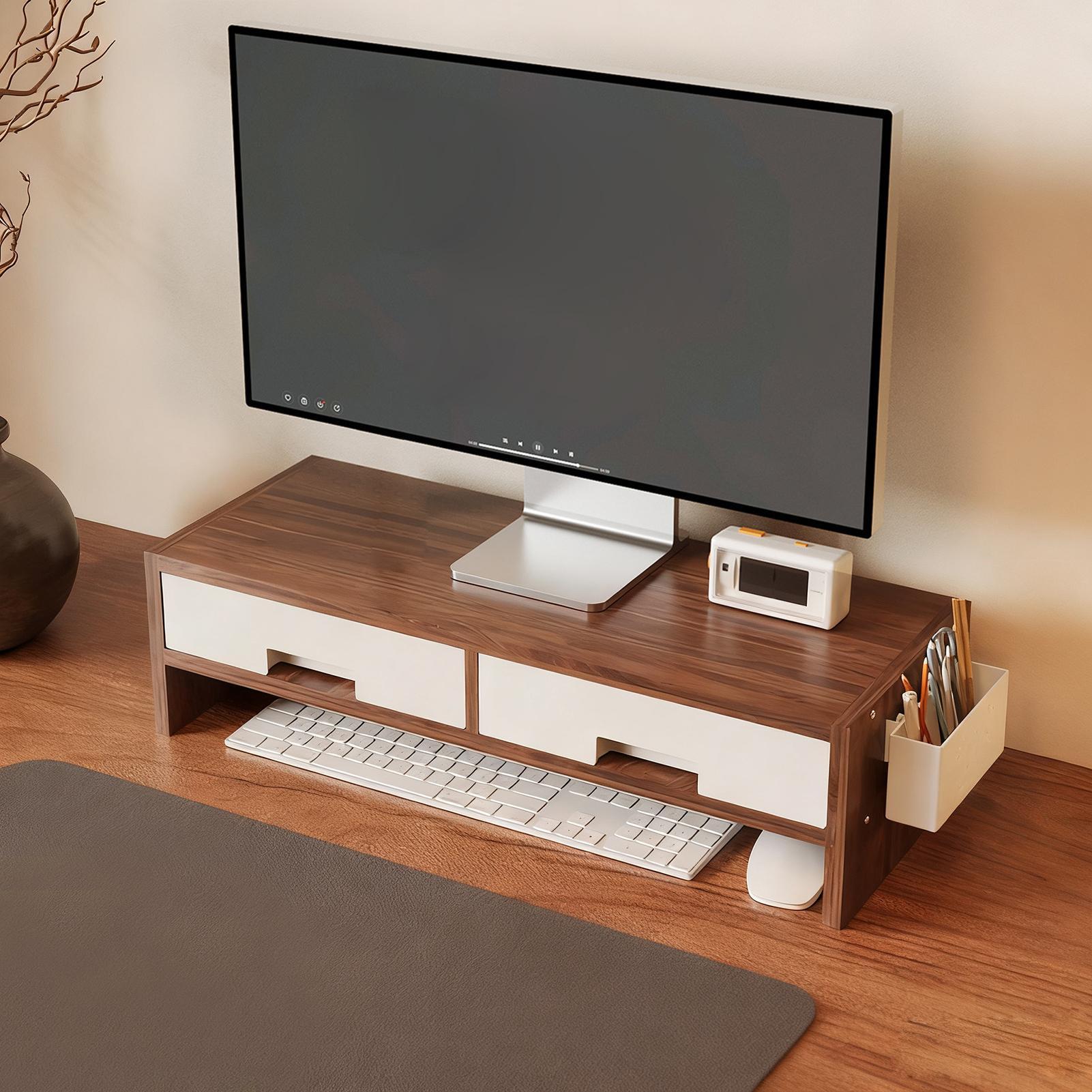 Desk Monitor Stand Riser Doubl - огляд і ціна Monitor Riser Wood