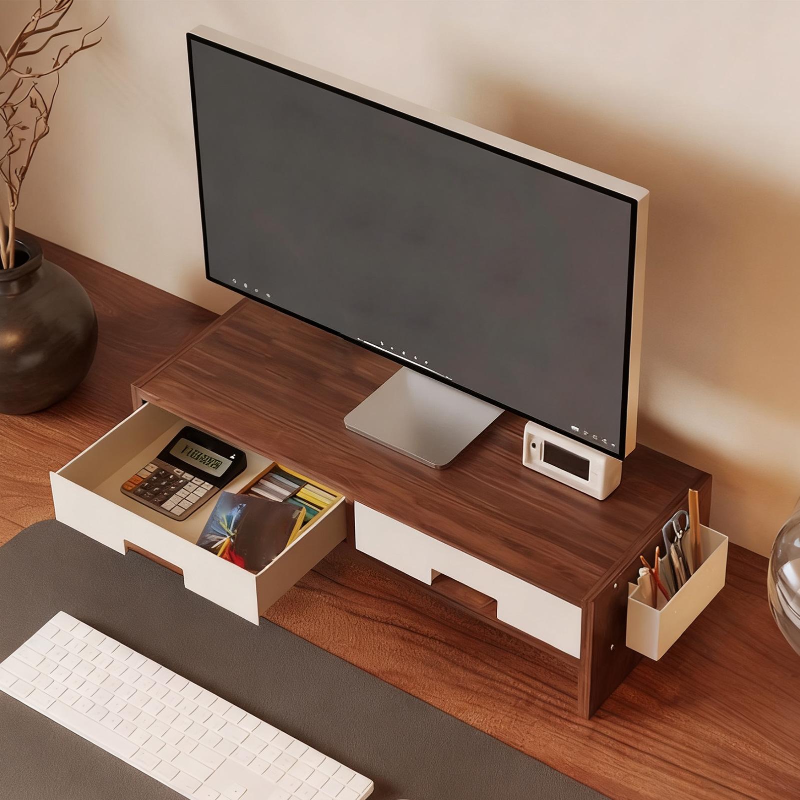 Desk Monitor Stand Riser Doubl - огляд і ціна Monitor Riser Wood