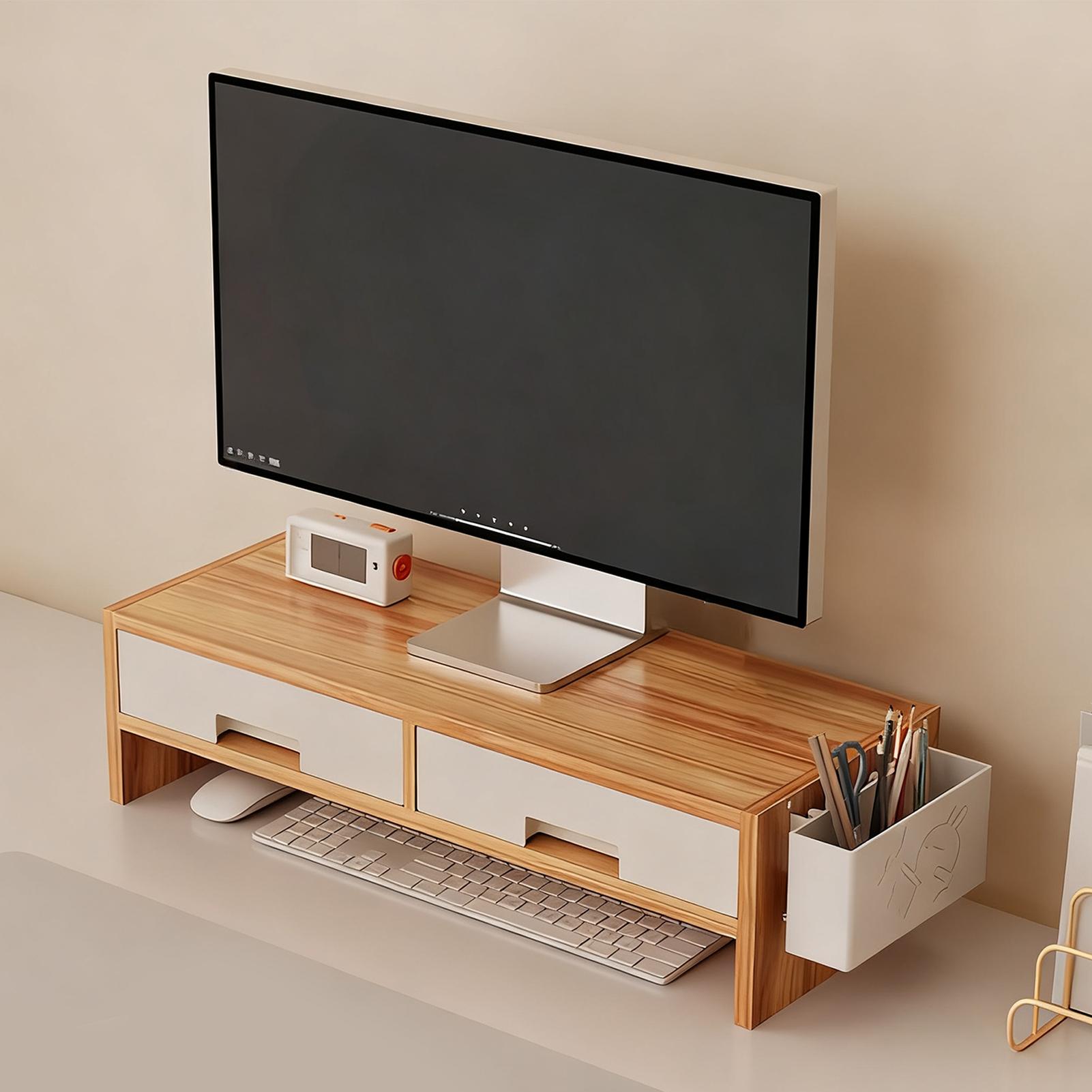 Desk Monitor Stand Riser Doubl - огляд і ціна Monitor Riser Wood