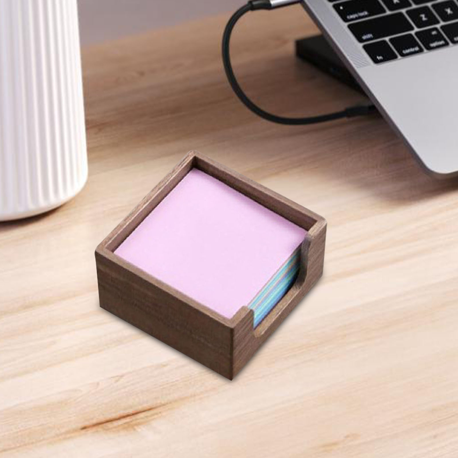 Acacia Wood Sticky Note Holder - огляд і ціна Sticky Memo Holder