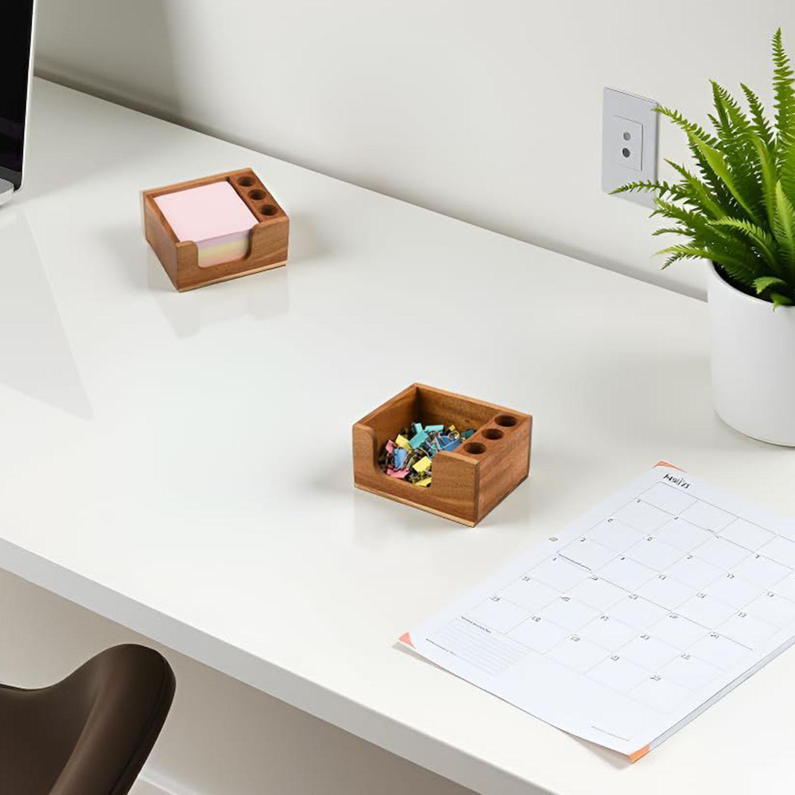 Acacia Wood Sticky Note Holder - огляд і ціна Sticky Memo Holder