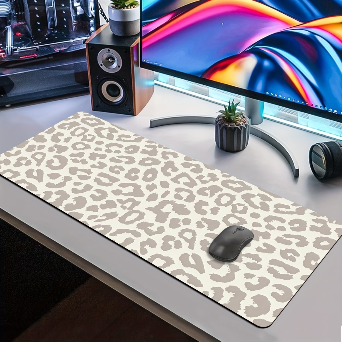 XL/XXL Computer Keyboard and M - огляд і ціна Desk Setup Beige