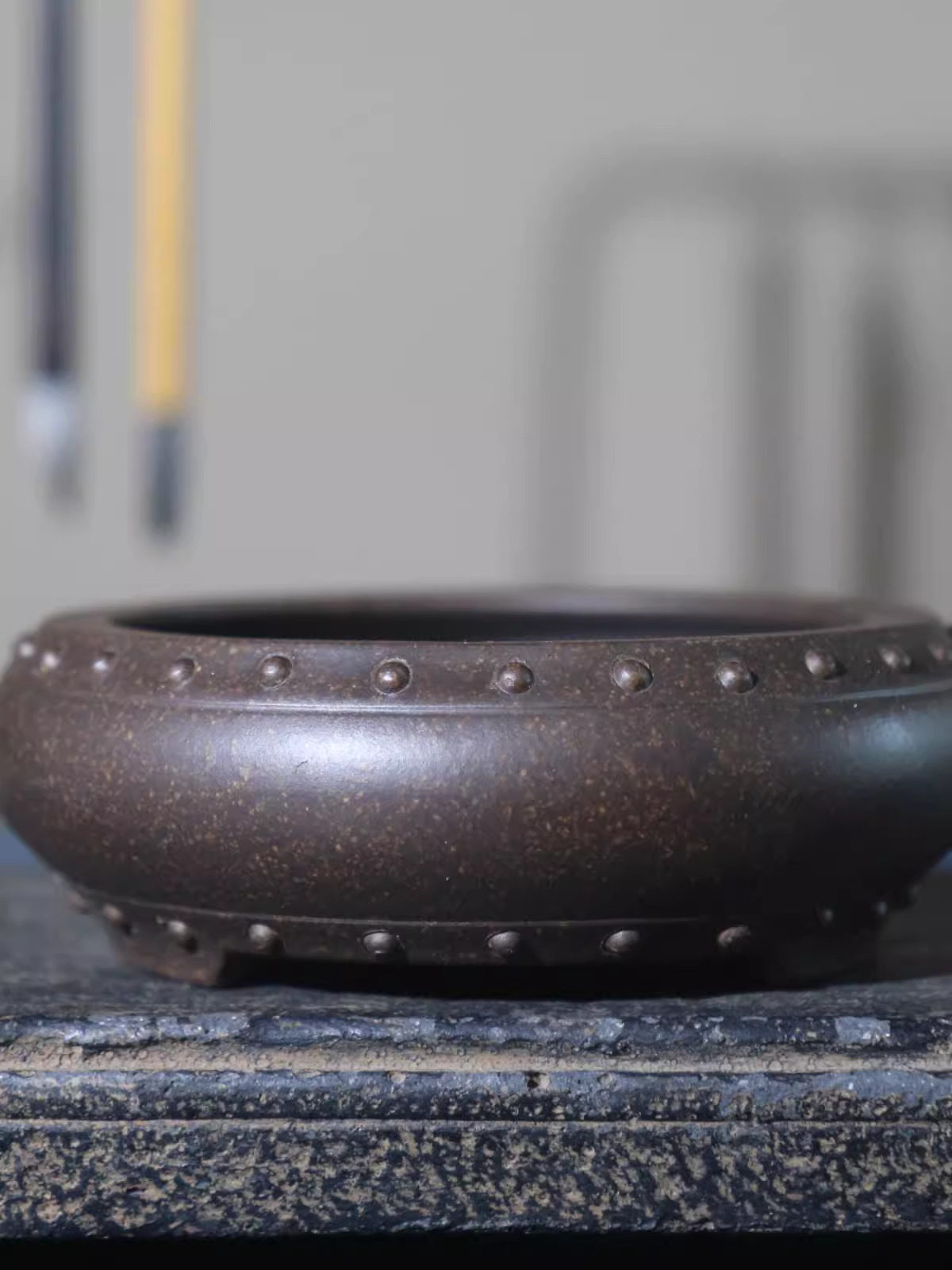 Ceramic Circle Bonsai Pot, Mad - огляд і ціна Desk Setup Green