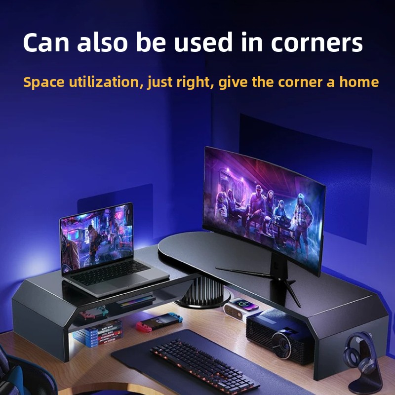 Gaming Dual Monitor Stand Offi - огляд і ціна Dual Monitor Desk Setup