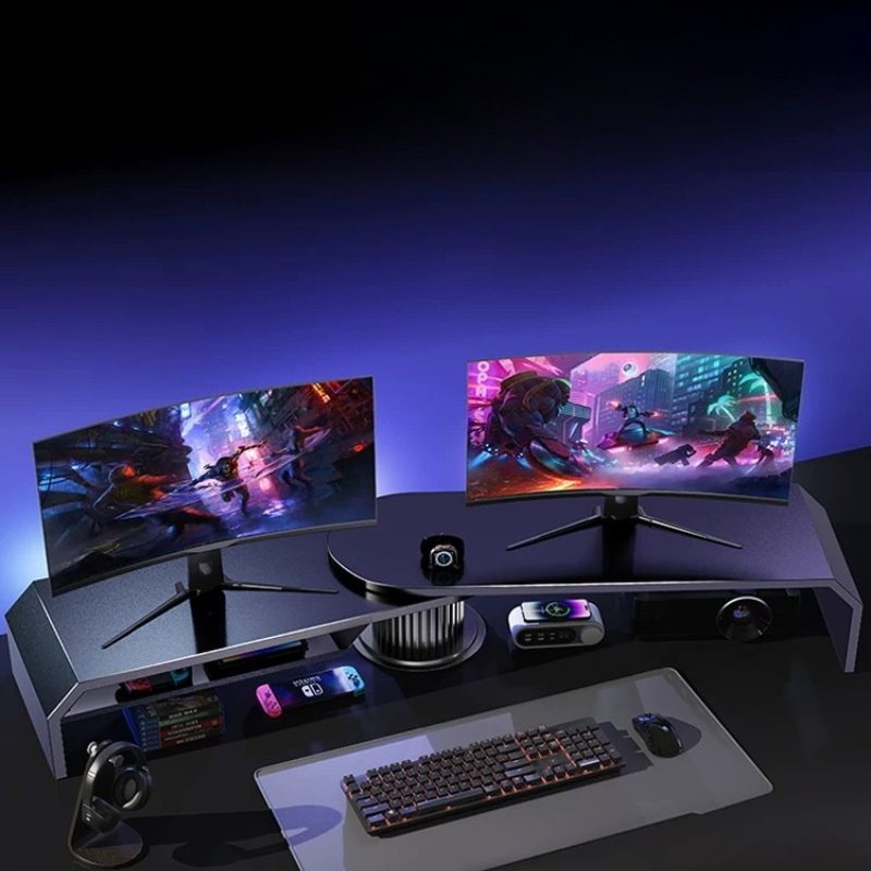 Gaming Dual Monitor Stand Offi - огляд і ціна Dual Monitor Desk Setup