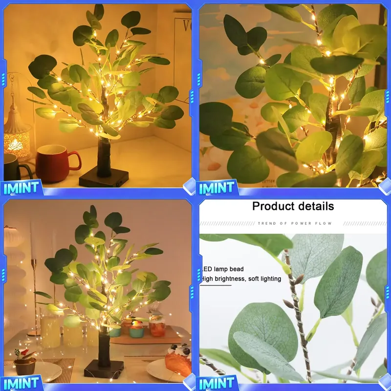 LED Table Tree Lamp Artificial - огляд і ціна Led Desk Light Usb