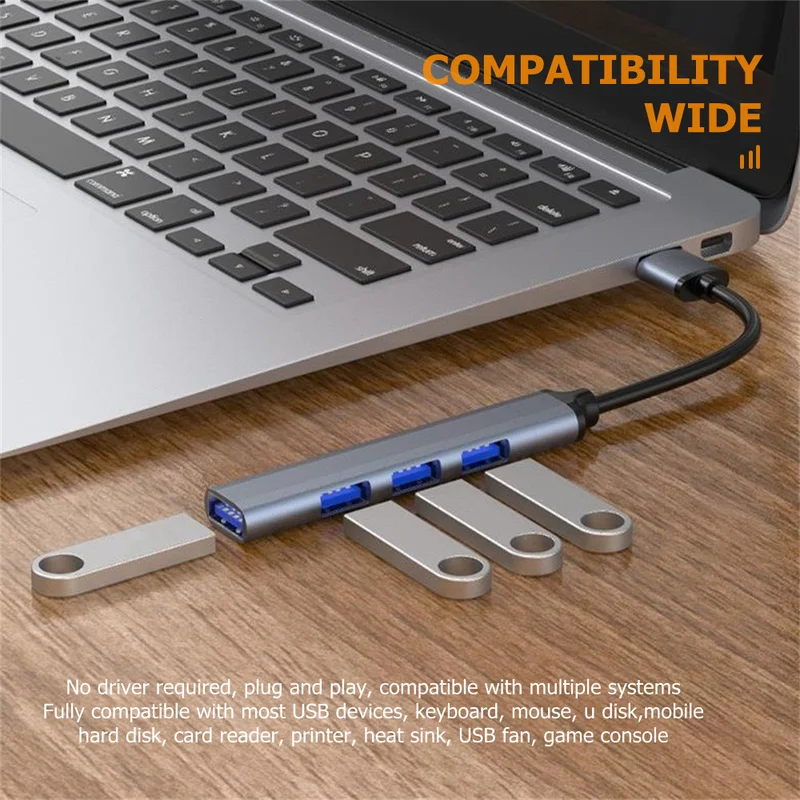 4-Port USB-C Hub 3.0/3.1-Multi - огляд і ціна Desk Setup Usb Hub
